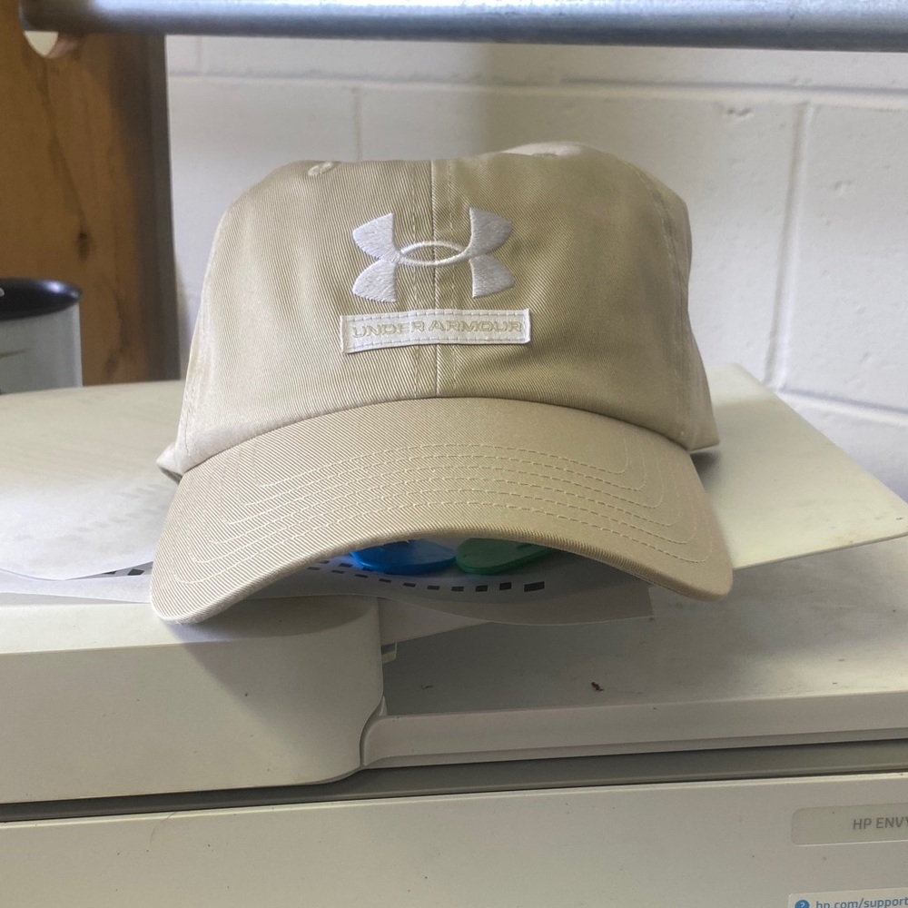 Under Armour Beige Cap with Logo